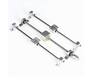 X psblty 13PCS Set di Staffe di Guida Lineare Doppio Binario 150/250/350mm Supporto Scorrevole Completo T8 Vite SCS8UU Guida for Alloggiamento del Cuscinetto(150mm)