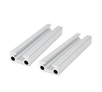 X psblty 2 Pezzi di Profilo in Alluminio 1020, Binario di Guida Lineare Anodizzato, 100mm-1200mm, Utilizzato for Il Binario di Guida delle Parti della Stampante 3D CNC(200mm)