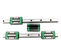 X psblty 2PCS HGR20 HGH20 Binario di Guida Lineare Quadrato 100-1100mm + 4PCS Carrello con Blocco Scorrevole HGH20CA / HGW20CC for Incisione su Router CNC. Binario di Guida(HGH20CA,500mm)