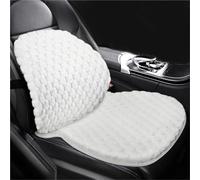 X psblty Coprisedili Auto Invernali Set Cuscini Per Seggiolino Auto Peluche Invernale - Copertura Anteriore Posteriore Universale Con Supporto Lombare, Protezione Calda(White 2PCS)