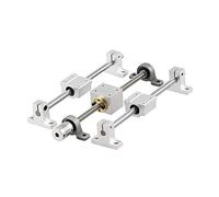 X psblty Kit Guida Stampante 3D Vite di Comando T8 200/300/400 / 500mm + Albero Ottico + Cuscinetto KP08 + Guida Staffa di Montaggio Alloggiamento Dado(400mm)