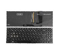 X psblty Layout RU US, compatibile con MSI, MS-15H1/15H2/15K1/15HK/17S1/1585/1583 Cyborg 15 A12V/A13V/A13U/A13VF Cyborg 15 AI A1V Tastiera for laptop(Blue Backlight RU)