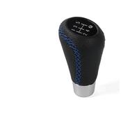 X psblty Pomello Cambio Universale In Materiale sintetico PU A 5 Velocità Con Cuciture Rosse Leva Per Auto Manuale Copri Pomello Cambio(Blue)