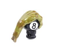 X psblty Pomello Del Cambio A Forma Di Testa Teschio In Stile Pirata Regalo Da Diavolo Verde Leva Copri Pomello Cambio(Eighthand)