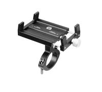 X psblty Porta Cellulare Auto Supporto Per Telefono Cellulare Per Bicicletta Per Bici Da Navigazione In Lega Alluminio Per MTB Road Per Samsung Stand Supporto Telefono Auto(Black)