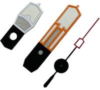 X psblty Puntatori per orologio modificati, colore arancione rosso bianco abbinato verde luminoso, 8,5 x 12 x 12 mm, esclusivamente per movimento automatico giapponese NH35/36/4R/7S