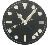 X psblty Quadrante dell'orologio GMT da 28,5 mm+lancette impostate con BGW9 Blue Lume, compatibile con movimento NH34, accessori di ricambio per orologi personalizzati Assembly-7