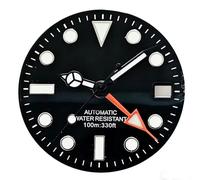 X psblty Quadrante e lancette GMT da 28,5 mm con BGW9 Blue Lume per movimento NH34, parti di ricambio per costruzione e riparazione di orologi fai da te personalizzati, Gmt Hands - Blu luminoso