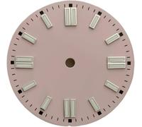 X psblty Quadrante subacqueo smaltato verde luminoso da 28,5 mm, compatibile con movimenti NH35/ETA2836/Giappone 8215, orologio subacqueo meccanico fai da te, senza marchio, rosa