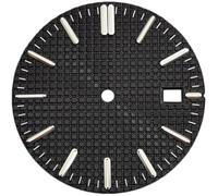 X PSBLTY Quadrante verde luminoso da 32 mm per movimento NH35 NH35A, quadrante di ricambio con finestra della data a 3 O Clock per modding e riparazione di orologi, Nero , misura unica