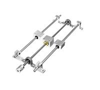 X psblty Set Asta Albero T8 Cuscinetti di Accoppiamento A Vite Doppia Supporto Blocco KP08 SCS8UU CNC Parte 200 250 300 350 400 500mm Guida for ASSE Ottico(150mm)