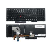 X psblty Tastiera inglese statunitense, compatibile con Lenovo, compatibile con Thinkpad, T570 T580 P51S P52S Teclado 01ER582 01ER541 SN20M07934(US Backlit)
