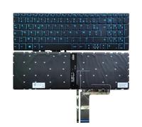 X psblty Tastiera retroilluminata USA/francese/brasiliana/russa/spagnola, compatibile con Lenovo, IdeaPad L340-17 L340-15 L340-17IRH L340-15IRH retroilluminazione blu(French)