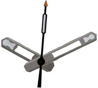 X psblty WatchHands - Lancette per orologio da polso a tre poli, 13 mm, colore: Nero/Arancione, per movimento NH35 NH34 NH36 4R 7S NH70