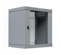 EFB 19" - Alloggiamento da parete X-Rack con porta in vetro, 400-600 mm, 12U, colore: Grigio