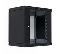 EFB Alloggiamento da parete X-Rack da 19", con porta in vetro, 400-600 mm, 12U, nero