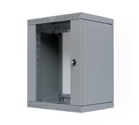 EFB 19" - Alloggiamento da parete X-Rack con porta in vetro, 400-600 mm, 15U, colore: Grigio