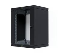 EFB 19" alloggiamento X Rack con porta in vetro 400-600 mm, 15U, nero