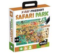 HEADU - X-Ray Mission Safari Park - Memoria e Attenzione con la Torcia Magica| Un Divertente Safari a Raggi-X, Con Tante Missioni, Gioco Educativo Bambini 5-7 Anni, Regalo Natale Pasqua, Made In Italy
