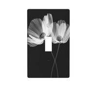 X-Ray of Two Flowers Light Switch Cover Decorative Single Toggle 1 Gang Wall Plate per Cucina Agriturismo Camera da letto Bagno Art Decor