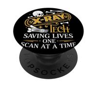 X Ray Tech Saving Lives One Scan At A Time Radiologia PopSockets PopGrip Adesivo