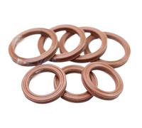 X-Ring 5,33 mm Guarnizione X Ring in gomma fluorurata marrone for stelo pistone cilindro idraulico 10,46 mm-658,88 mm Impermeabile(ID 380.37mm (1Pcs))