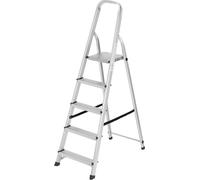 Garden Friend Scala Everest 5 gradini alluminio Per uso domestico e bricolage Portata max 150 kg Grigio - grigio metallo S1405105