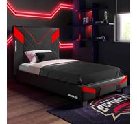 X Rocker Cerberus MKII Gaming-Bett f?r Kinder & Jugendliche - carbon/rot