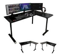 X-Rocker Panther - Scrivania da gioco XL a forma di L, con design angolare rever