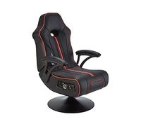 X Rocker Torque 2.1-Sedia da gaming, colore: Nero/Rosso, finta pelle, Universale