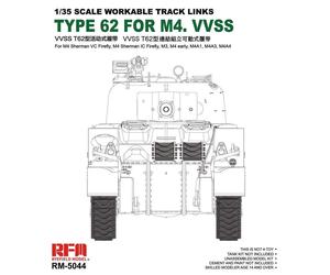 (X) Rye Field Model RM-5044 - 1/35 Tracks per British Sherman Vc Firefly, M3,