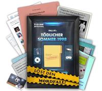 X-SCAPE Cold Case Detectives - Gioco criminale & Escape Room Gioco per la casa - Caso 1 Estate mortale 1998 - Risolve i casi realistici di criminalità dai 14 anni - Giochi criminali per adulti per 1-6