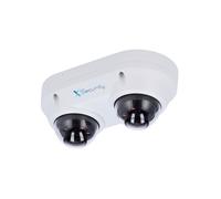 X-SECURITY XS-IPD850A-4P-DUAL X-Security Telecamera IP Dome dual - 2x 4 Megapixel (2560x1440) - 2x Obiettivo fisso 2.8mm - WDR 1