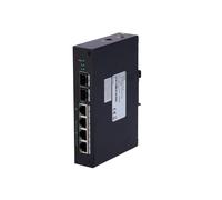 X-SECURITY XS-SW0604HIPOE-MF-120-DIN Switch gestito industriale L2 X-Security - 6 porte totali (4 PoE / 2 uplink 1G SFP) - Di