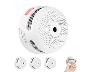 X-Sense Mini Rilevatore di Fumo con 10 Anni di Autonomia, Rilevatore di Fumo Conforme allo Standard EN 14604, Rilevatore di Incendio con Sensore Fotoelettrico, XS01, Confezione da 3