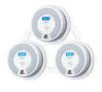 X-Sense Rilevatore Combinato Fumo e CO Wireless, SC07-W, 3 Pezzi