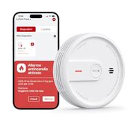 X-Sense Rilevatore di fumo con funzione Wi-Fi e App, allarme antincendio intelligente per casa, sensore durata 10 anni con batteria sostituibile, modalità notturna, XS0E-iR, 1 Pezzo