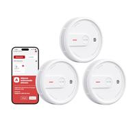 X-Sense Rilevatore di Fumo con Funzione Wi-Fi e App, Allarme Antincendio Intelligente per Casa, Sensore Durata 10 Anni con Batteria Sostituibile, Modalità Notturna, XS0E-iR, 3 Pezzi