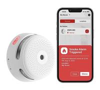 X-Sense Rilevatore di Fumo Intelligente con Sensore Fotoelettrico e Batteria Sostituibile, Rilevatore di Fumo Wi-Fi, Notifiche app, XS01-WX, Conforme a EN 14604, Confezione da 1