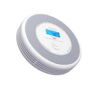 X-Sense Rilevatore di fumo e CO, indipendente combinato di fumo e monossido di carbonio con uscita vocale, batteria sostituibile, nessun supporto per app e stazioni base SBS50, XP0A-SR, confezione da