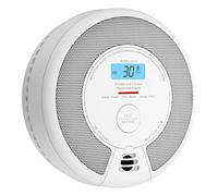 X-Sense Rilevatore di fumo e monossido di carbonio, allarme indipendente, 10 anni di durata con batteria integrata, sensore combinato con pulsante di test, EN 14604 e EN 50291 standard conformi, SC07