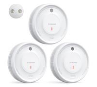 Rilevatore di Fumo Smart X-Sense con Supporto Magnetico, Allarme Antincendio Wireless Interconnesso, Batteria Sostituibile, 10 Anni di Durata, Funzione APP (Richiede Stazione SBS50), XS0D-MR, 3 Pezzi