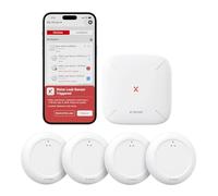 X-Sense Rilevatori d’Acqua WiFi Ultrasottili con Stazione Base SBS50, Sensori Allagamento IP67 con Avvisi via App, Design da 17,3 mm, Sensori di Livello per Cucine, Bagni e Cantine, SWS0A41