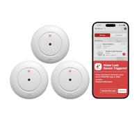 X-Sense Rilevatori d'Acqua Wi-Fi con Stazione Base SBS50 richiesta, Sensori Allagamento IP66 con Batterie, Sensori Livello Acqua WIFI, Accessorio per Kit SWS54, Modello SWS51, Confezione 3