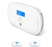 X-Sense Rilevatori di Monossido di Carbonio indipendente, allarmi di CO con batteria sostituibile e display digitale, sensori per la casa con memoria del valore di picco di CO, XC0C-SR, 2 Pezzi