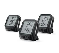 X-Sense Termometro e Igrometro Ambiente Wi-Fi, Termoigrometro Interno con App (Richiede la Base SBS50), Display LCD, Sensore di Temperatura e Umidità con Memorizzazione dei Dati, STH0A, 3 Pezzi