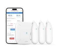 X-Sense Termometro Igrometro Wi-Fi, STH54, 3 Sensori + 1 Base