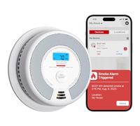 X-Sense Wi-Fi Rilevatore di fumo e monossido di carbonio, allarme con batteria sostituibile, sensore combinato compatibile con X-Sense Home Security APP, EN 14604 e EN 50291 conformi, SC07-WX, 1 Pezzo