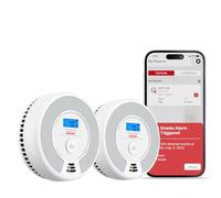 X-Sense Wi-Fi Rilevatori di fumo e monossido di carbonio, allarmi con batteria sostituibile, sensori combinato compatibile con X-Sense Home Security APP, EN 14604 e EN 50291 conformi, SC07-WX, 2 Pezzi