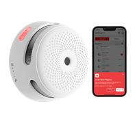 X-Sense Rilevatore di Fumo Wi-Fi, Stazione Base SBS50 Richiesta, Sensore di Fumo Compatibile con l'App X-Sense Home Security,10 Anni di Durata, EN14604, XS01-M, Confezione da 1